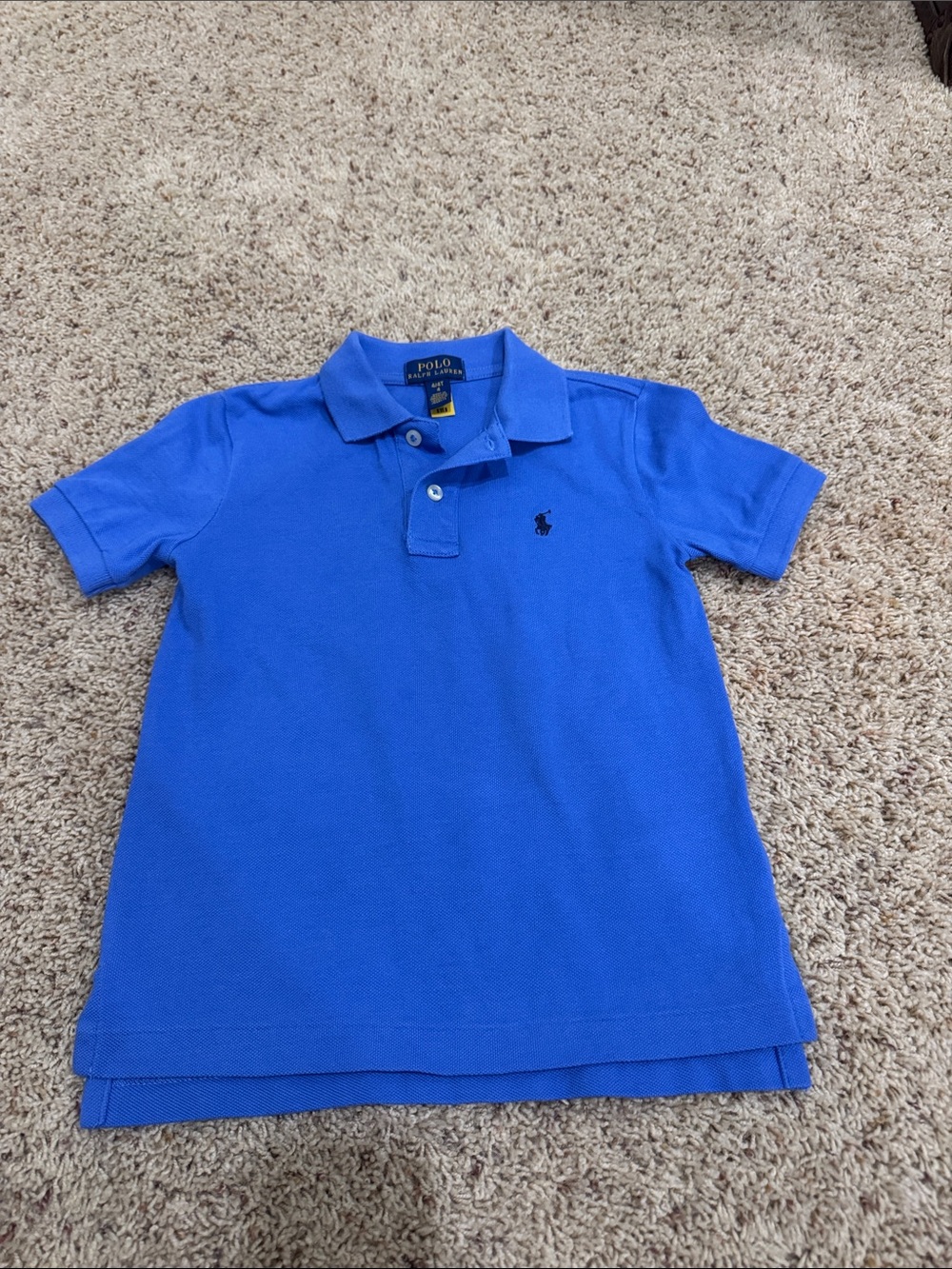 Polo by Ralph Lauren Boys' Bright Blue Short-Sleeve Polo